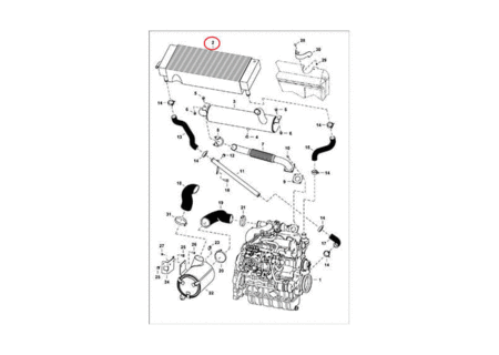 Радиатор водяной BOBCAT 7152356