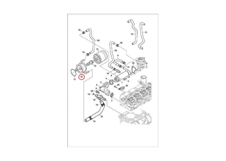 Теплообменник фильтра масляного BOBCAT 7008489