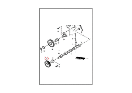 Шестерня вала распределительного BOBCAT 6692387