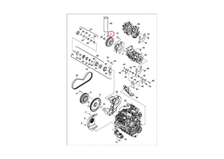 Шкив привода г/н BOBCAT 7342313