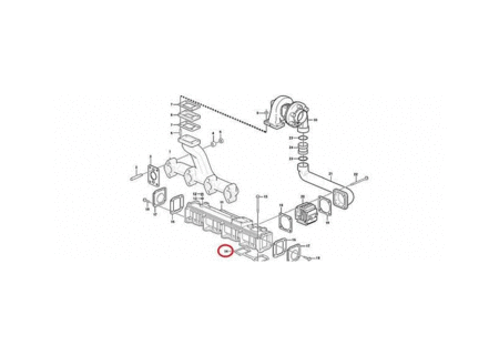 Прокладка впускного коллектора VOLVO VOE20591706