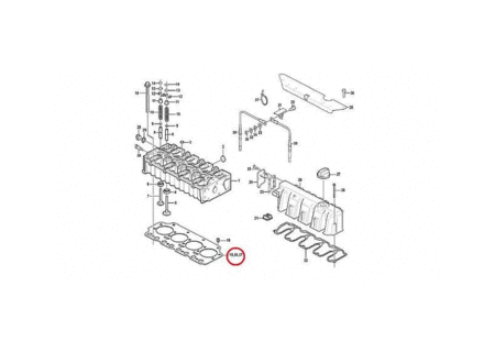 Прокладка ГБЦ (1,6 мм) VOLVO VOE20970725