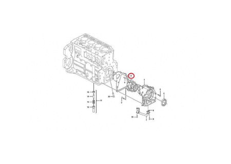 Прокладка крышки передней двигателя VOLVO VOE20742661/ VOE21679835