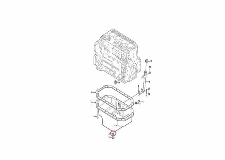 Прокладка пробки сливной VOLVO VOE20515173