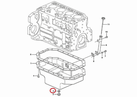 Прокладка пробки сливной VOLVO VOE20542740