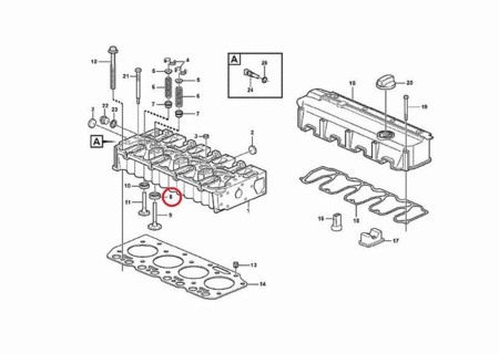 Седло впускного клапана VOLVO VOE20459852