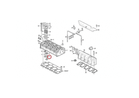 Седло впускного клапана VOLVO VOE20459962