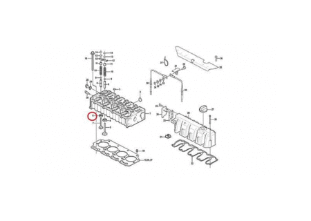 Седло выпускного клапана VOLVO VOE20845144