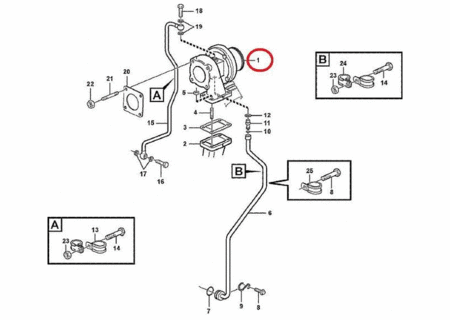 Турбокомпрессор VOLVO VOE20460945