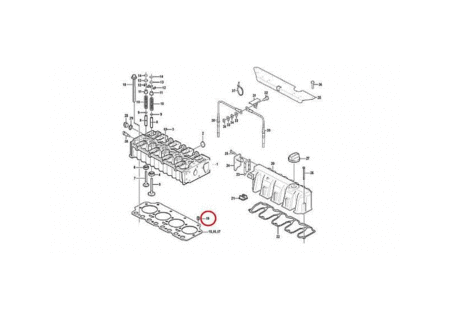 Штифт направляющий ГБЦ VOLVO VOE20405521