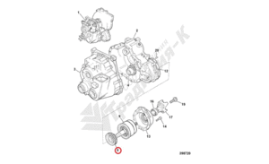 Шестернря выходная JCB 459/M3210