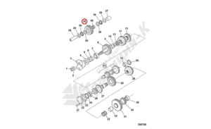 Шестерня паразитная JCB 459/50440