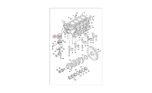 Кольца поршневые (комплект), +0,50 mm BOBCAT 7024329