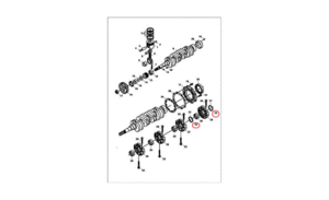 Полукольцо коленвала, +0,20 mm, низ Bobcat 6685496