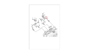 Трубка топливная высокого давления №4 BOBCAT 7008497