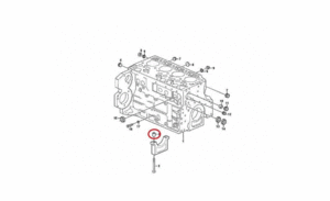 Втулка болта крышки коренного подшипника вала коленчатого VOLVO VOE20460001