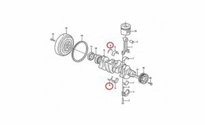 Полукольца коленвала (стандарт) Volvo VOE20459143