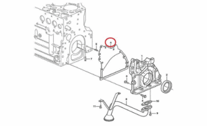 Прокладка крышки передней двигателя VOLVO VOE20537029