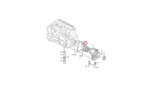 Прокладка крышки передней двигателя VOLVO VOE20742661/ VOE21679835