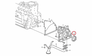 Сальник двигателя VOLVO VOE20459168
