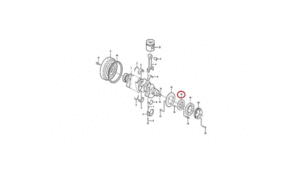 Фланец вала коленчатого VOLVO VOE21025184