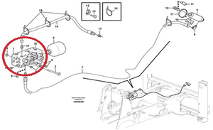 Блок клапанов гидроаккумулятора VOLVO VOE16206410