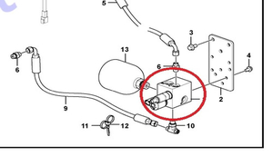 Блок клапанов гидроаккумулятора VOLVO VOE16225372