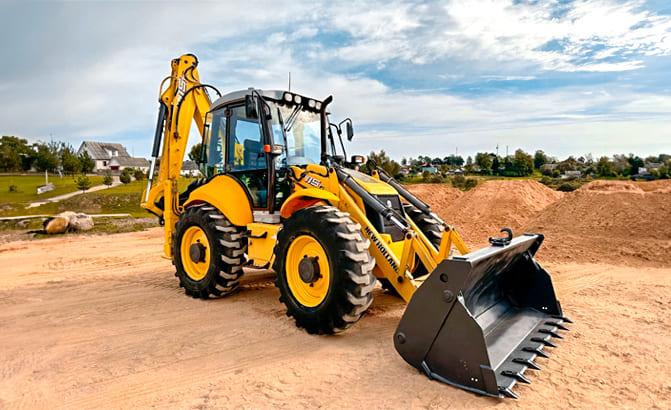 Ковш планировочный с механизмом наклона для New Holland LB115